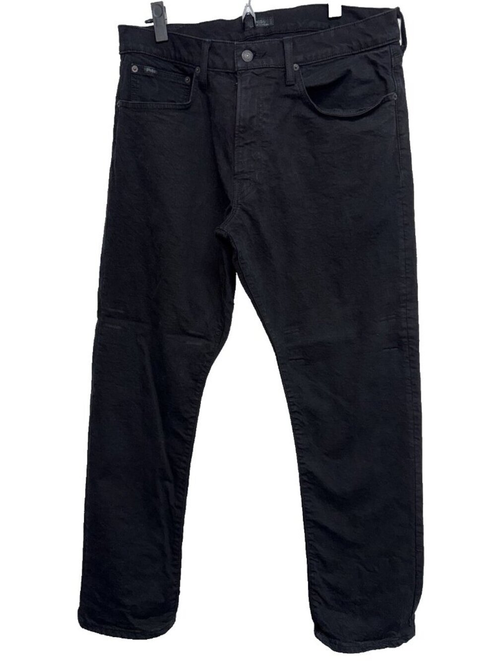 Polo Ralph Lauren Hampton Relaxed Straight Jeans Mens Black Denim 34X31 Stretch